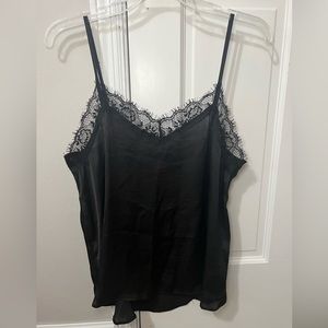 Wild Fable Black Lace Silk Tank Top Size Medium Lightweight Brand new, no tags